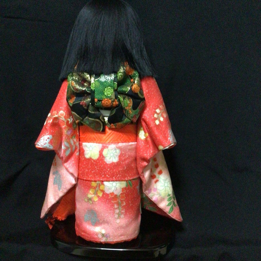 市松人形 オレンジとピンクの着物