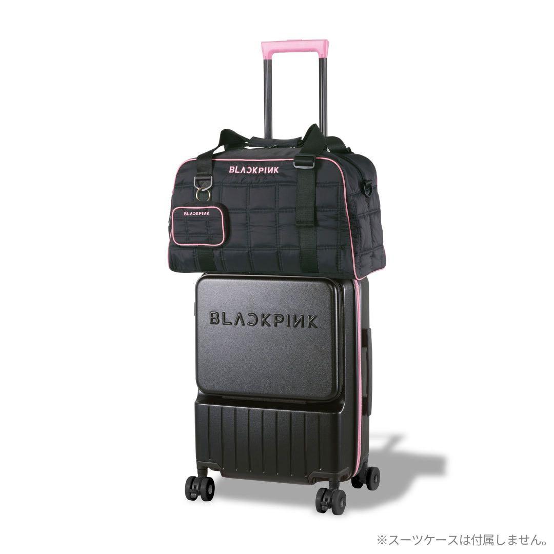 【BLACKPINK】ボストンバッグ&ポーチ ブラックピンク