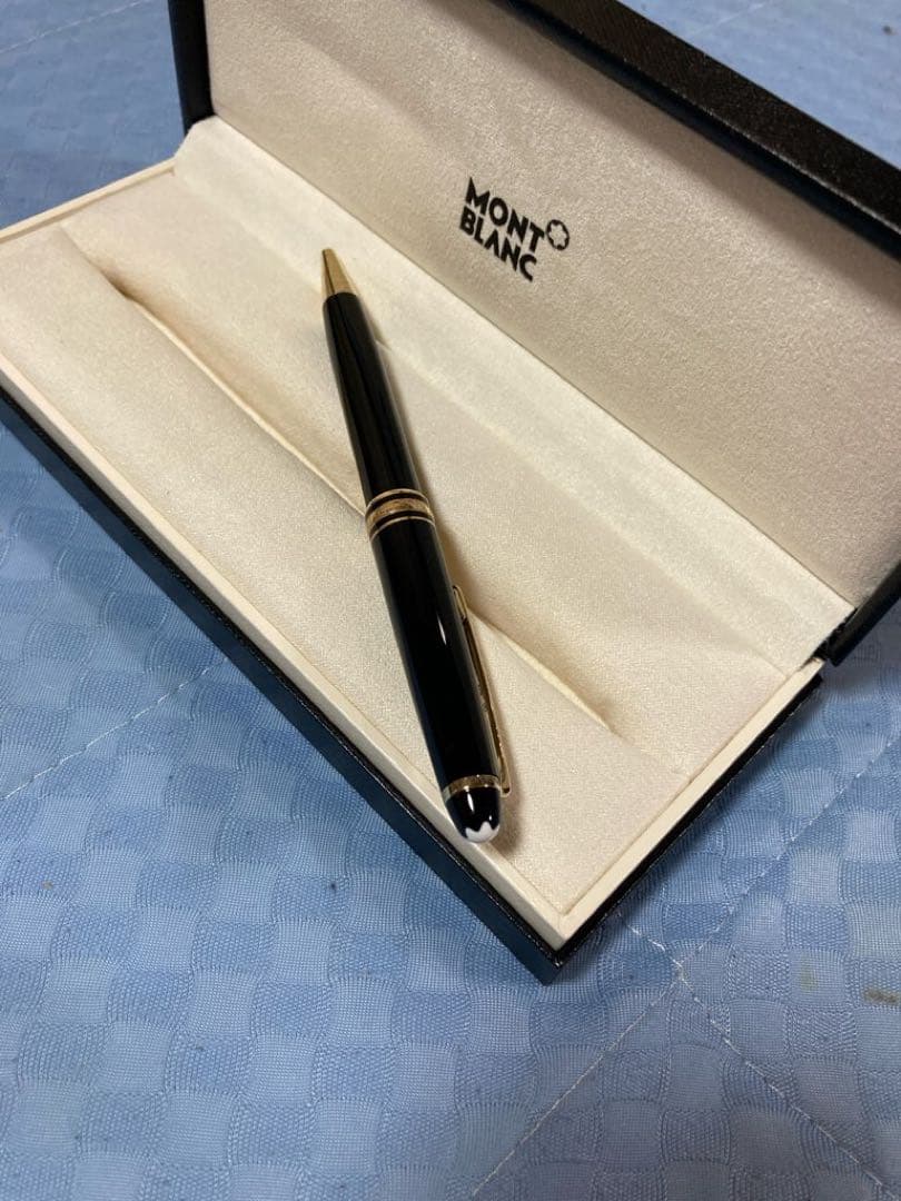 【激安特価極美品】MONT BLANC 黒 ボールペン 専用ケース付き