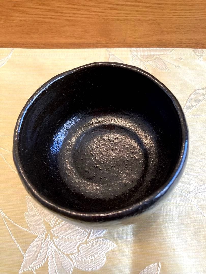 初代　小川長楽　黒楽茶碗 黒茶碗　茶道具 共箱付