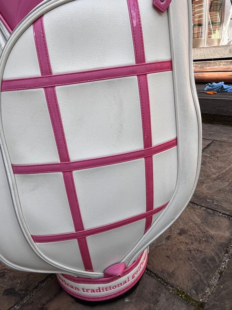 Munsingwear ゴルフ　キャディバッグ　レディース　ピンク　マンシング