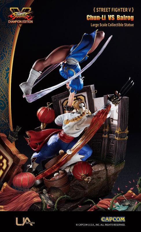 新品 ストリートファイターV 春麗VSバルログ 1/6 完成品大型スタチュー