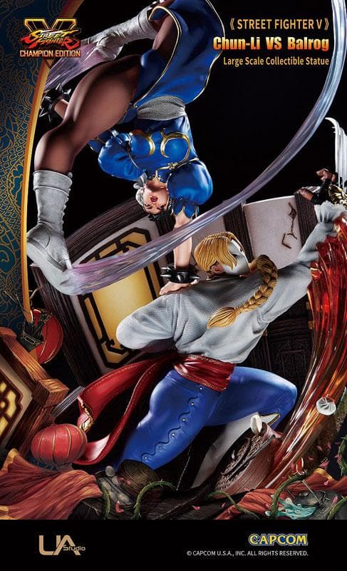 新品 ストリートファイターV 春麗VSバルログ 1/6 完成品大型スタチュー