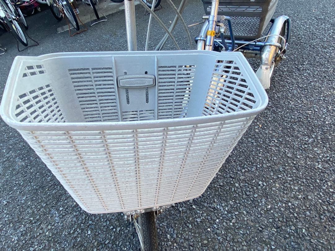 ブリヂストン充電　電動アシスタワゴン三輪車 ブルー