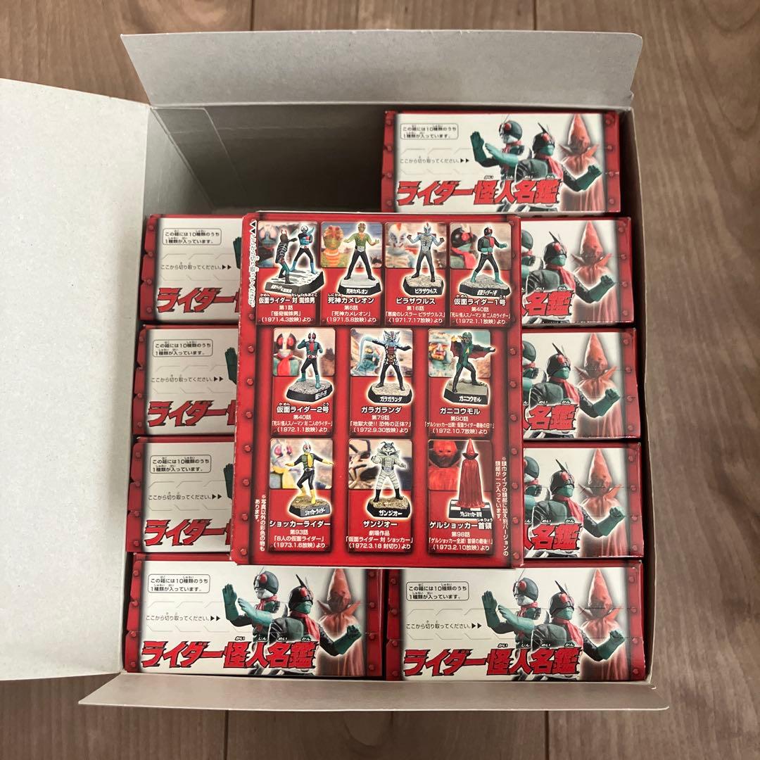 【ライダー怪人名鑑 初版】仮面ライダー 2004年 コンプリート 箱未開封品
