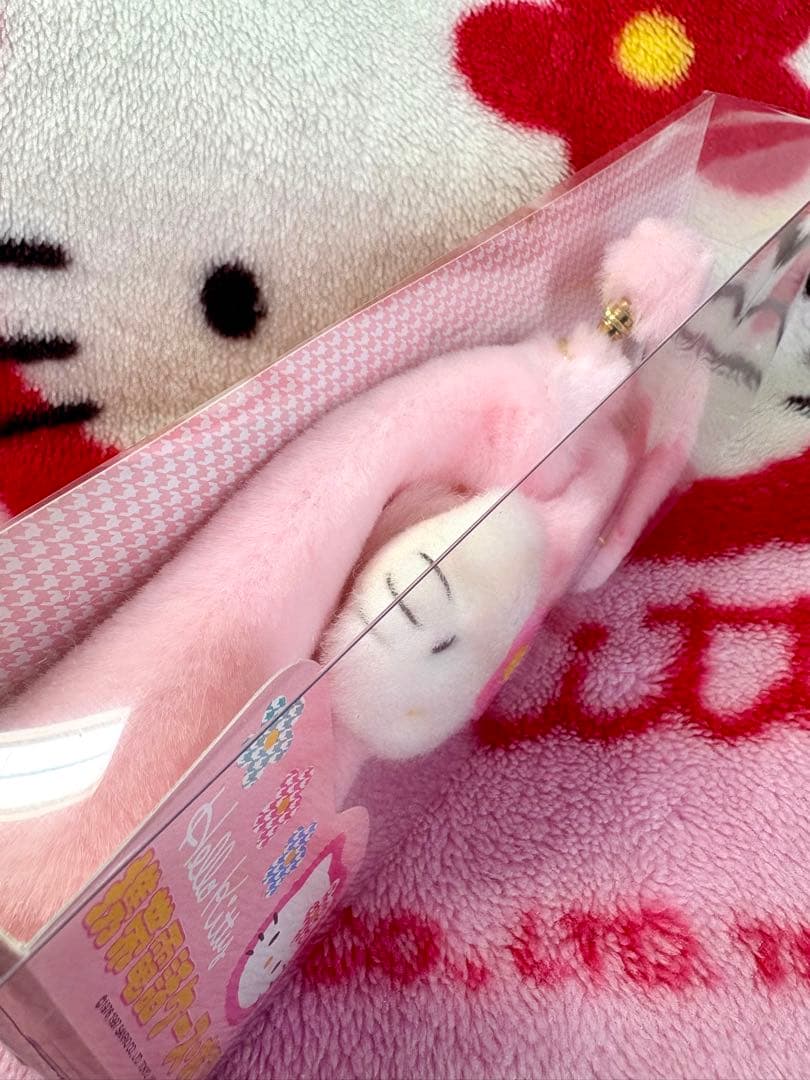 新品　激レア　カオハナ　ハローキティ　クッション　ボアポーチ　携帯ケース レトロ