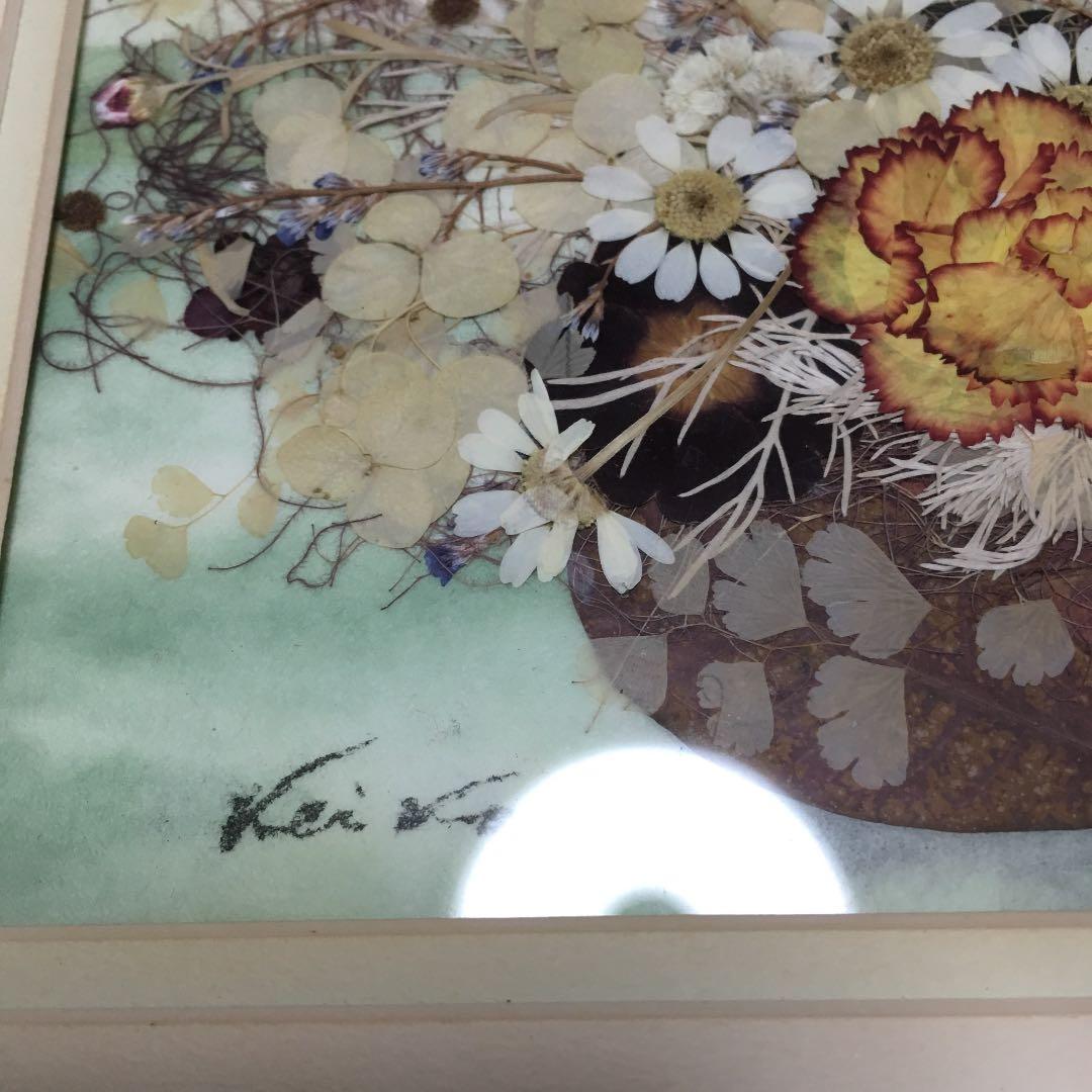0472 押し花額 田中恵子 作