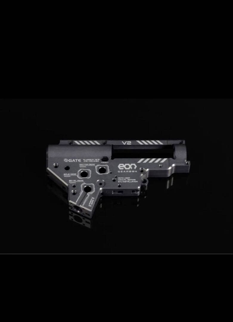GATE製EON V2 アルミニウム ギアボックス rev. 2 CNC チタン