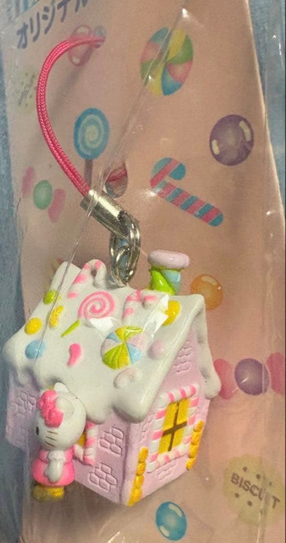 【激レア】ハローキティ 非売品 根付　ダイワハウス お菓子の家 ストラップ