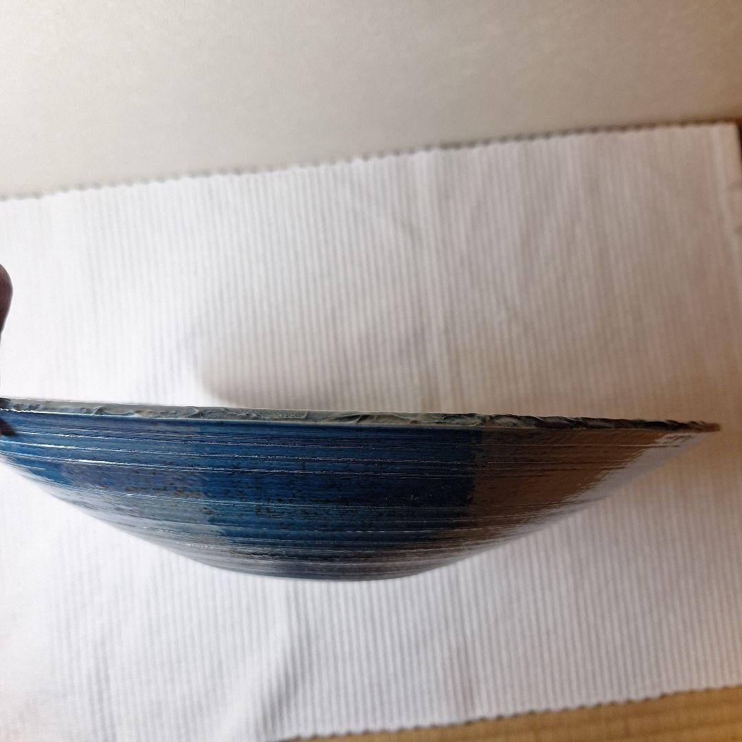 有田焼　草場正人作　染付大皿　日展陶芸作家　箱付　外寸370mm深さ75mm