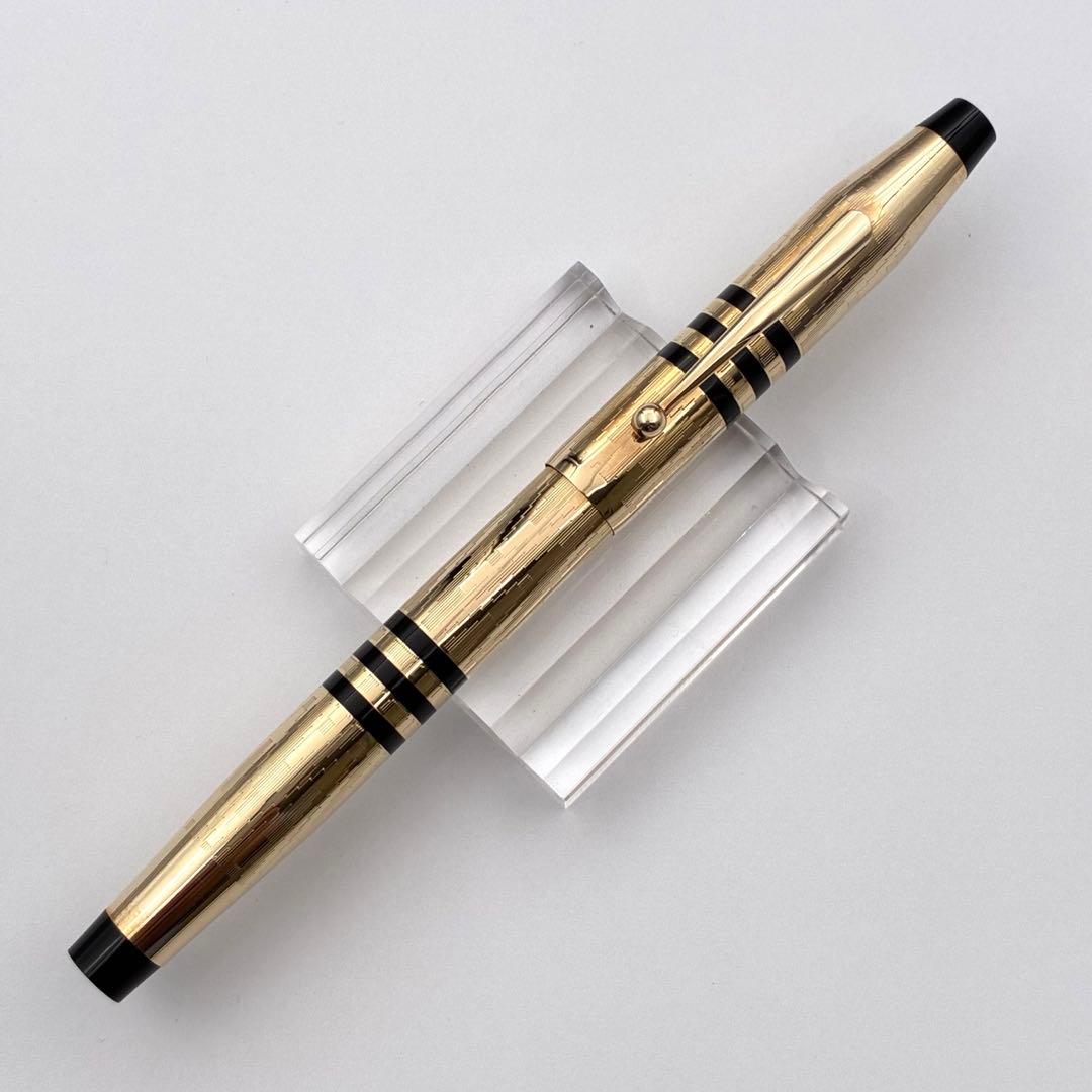 CROSS クロス 万年筆 創業150周年記念 12金張り 18K 細字 F