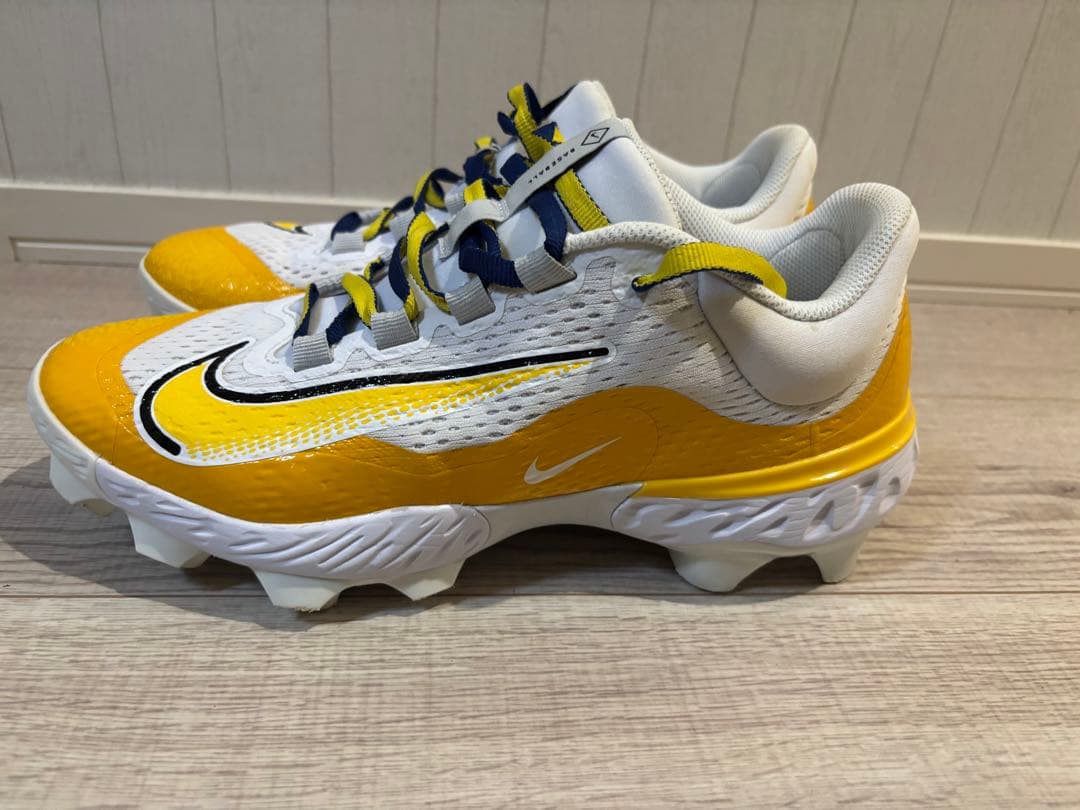 NIKEポイントスパイク イエロー/ホワイト28.5