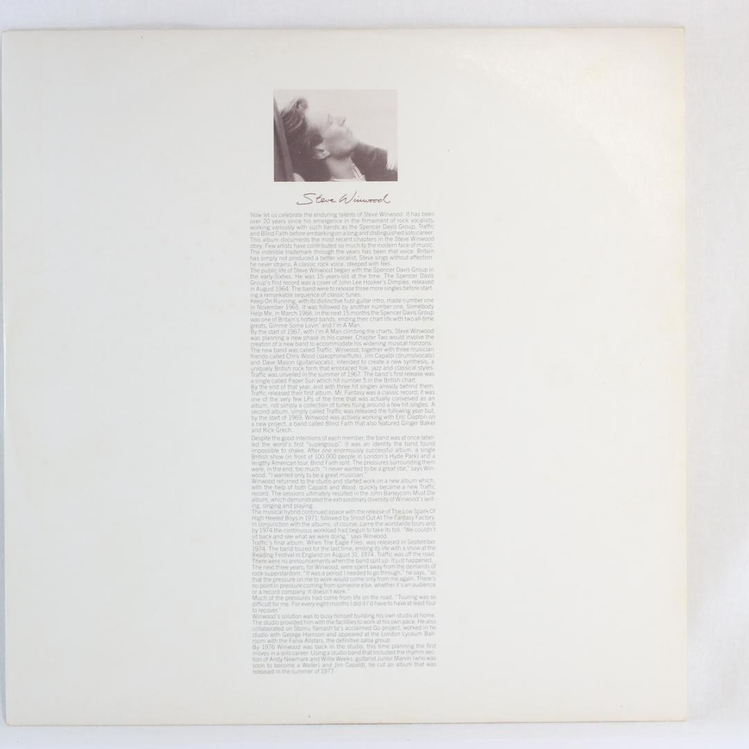 英LP Steve Winwood Chronicles UKオリジ初期プレス