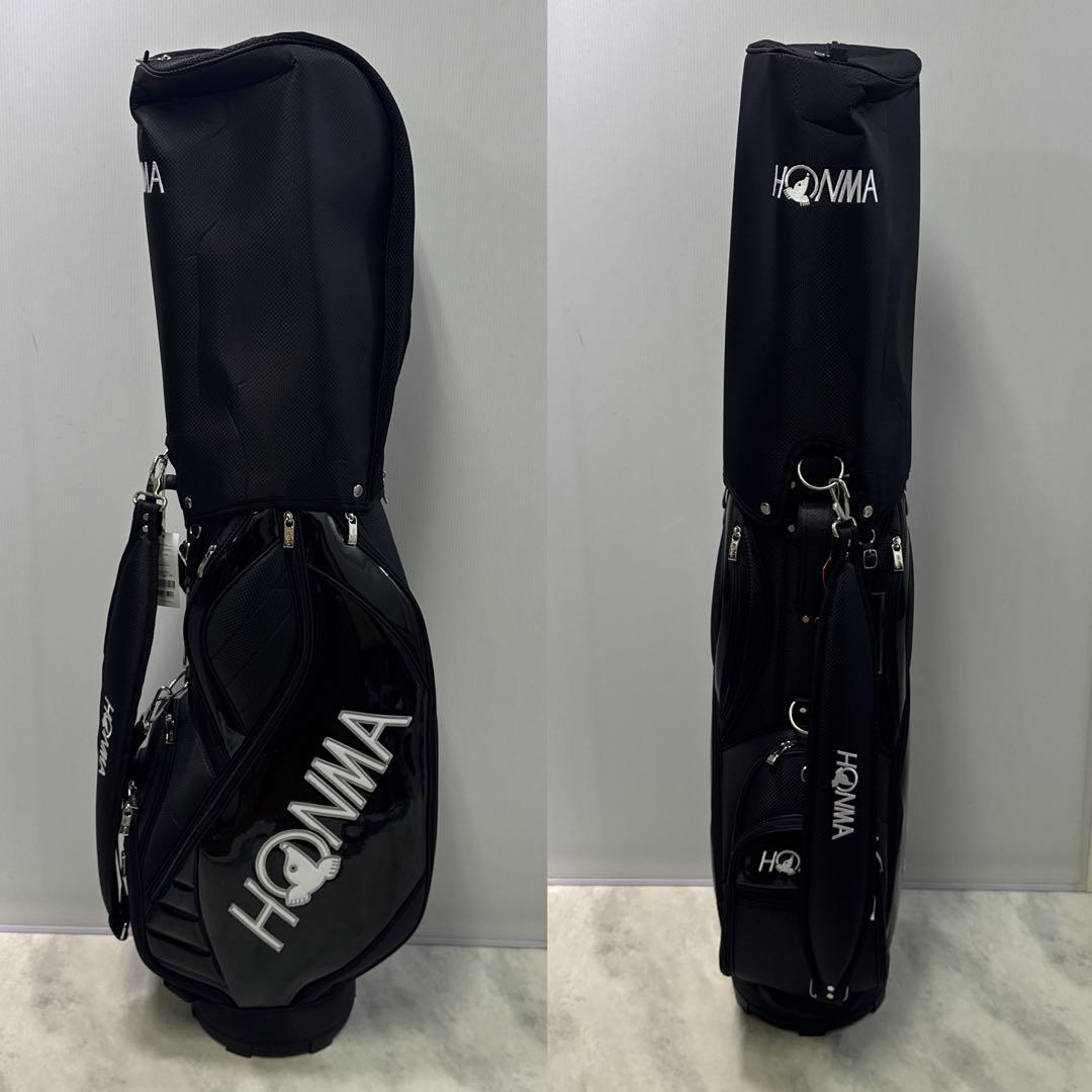新品 本間ゴルフ 【HONMA】キャディバック ブラック ホワイト 9型
