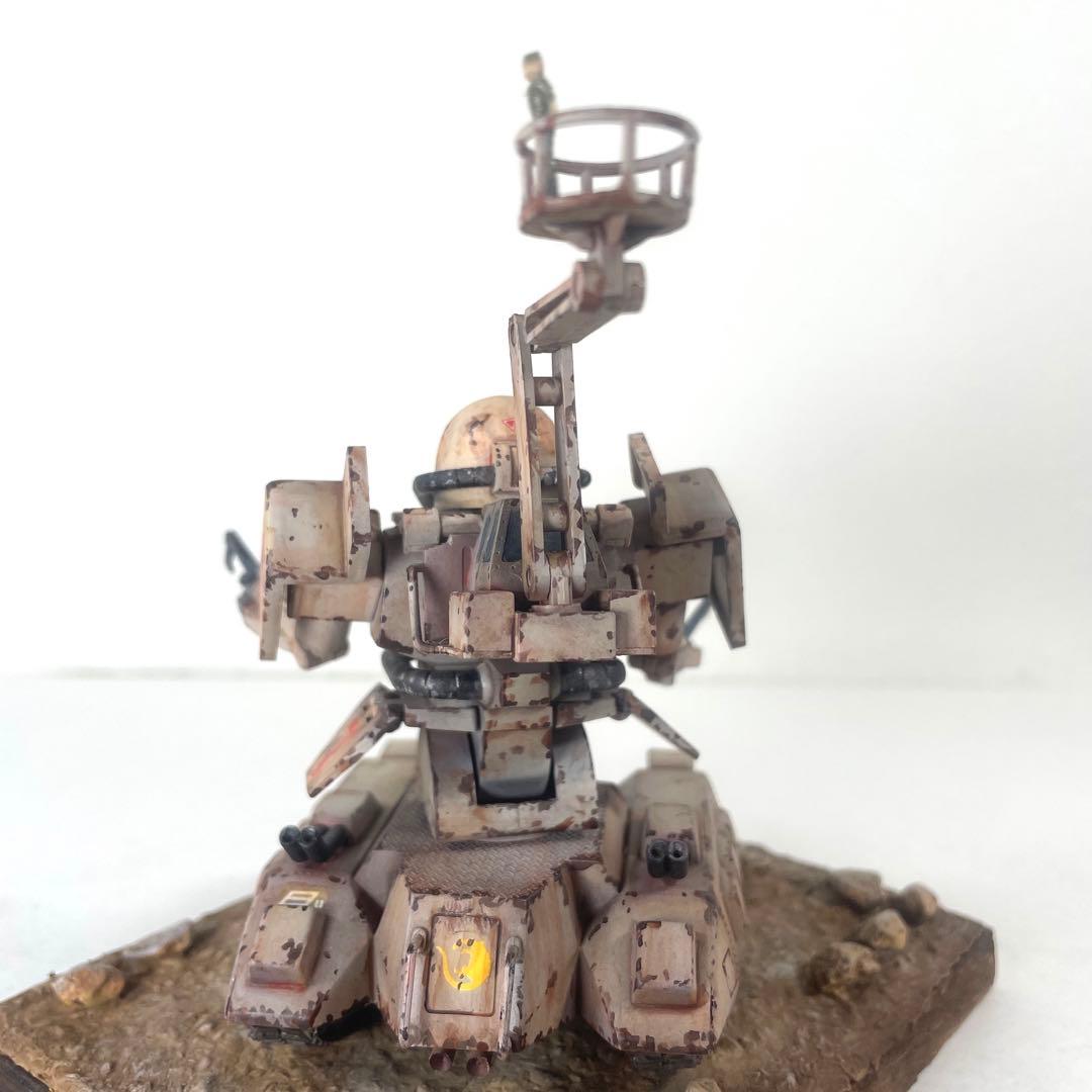 MSV ザクタンク 塗装完成品　ジオラマ台座付き
