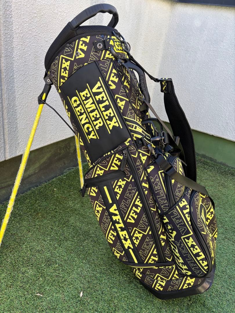 Ｖフレックス　スタンド　キャディバッグ　ゴルフバッグ　新品　ブラック　イエロー