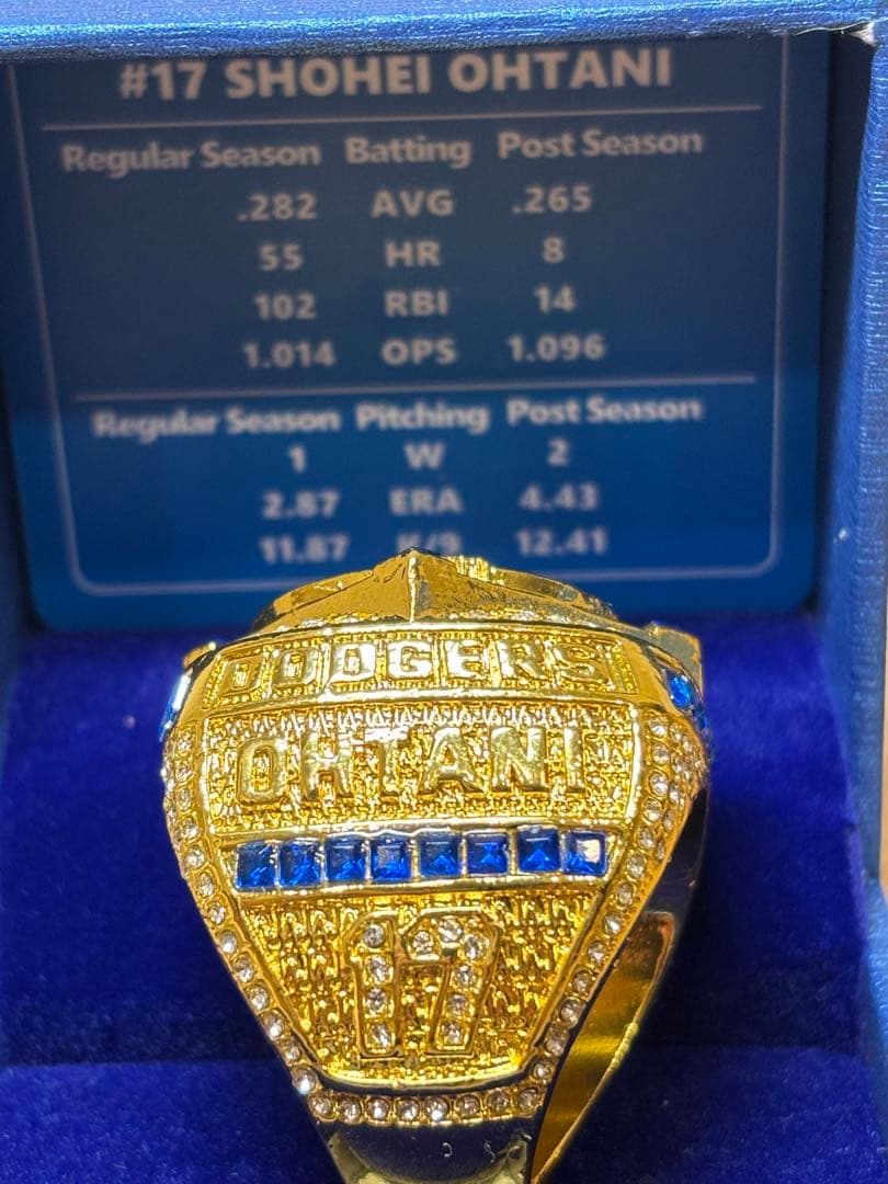 ⭐️大谷翔平⭐️2025世界一リング ドジャーブルー＆ホワイト 厳選4点構成セット