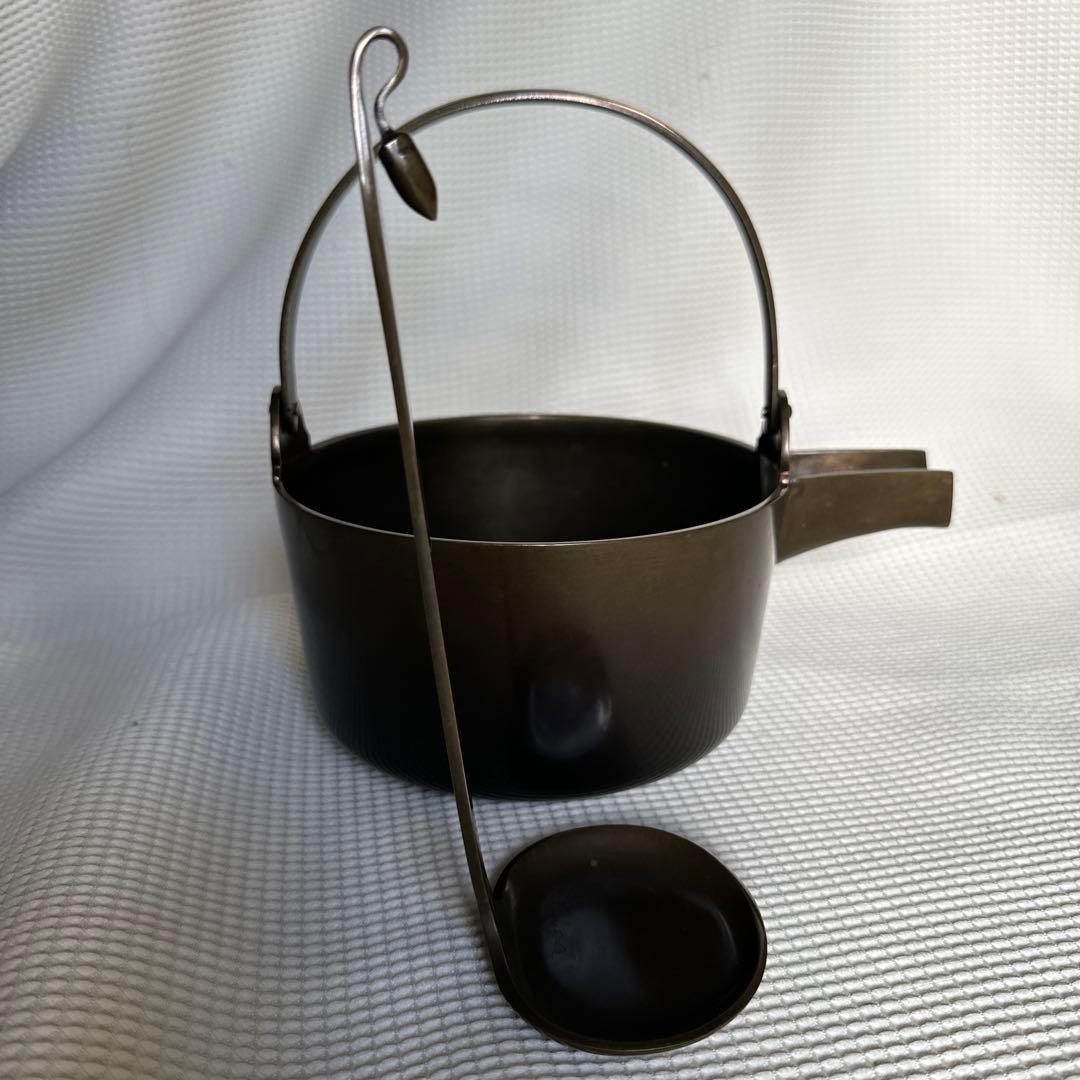 ★ 唐銅　汁器　金谷浄雲　★ 茶道具　茶道　茶事　茶会　什器　金色　茶飯釜