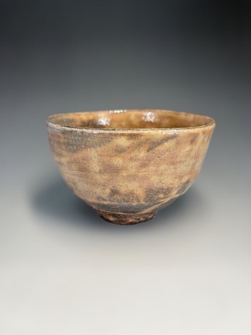 【中古品】十四代坂倉新兵衛造　萩茶碗（共箱）