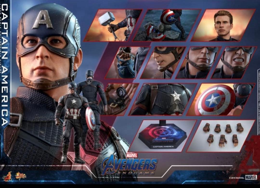 【付属品完備】ホットトイズ キャプテン・アメリカ アベンジャーズ/エンドゲーム