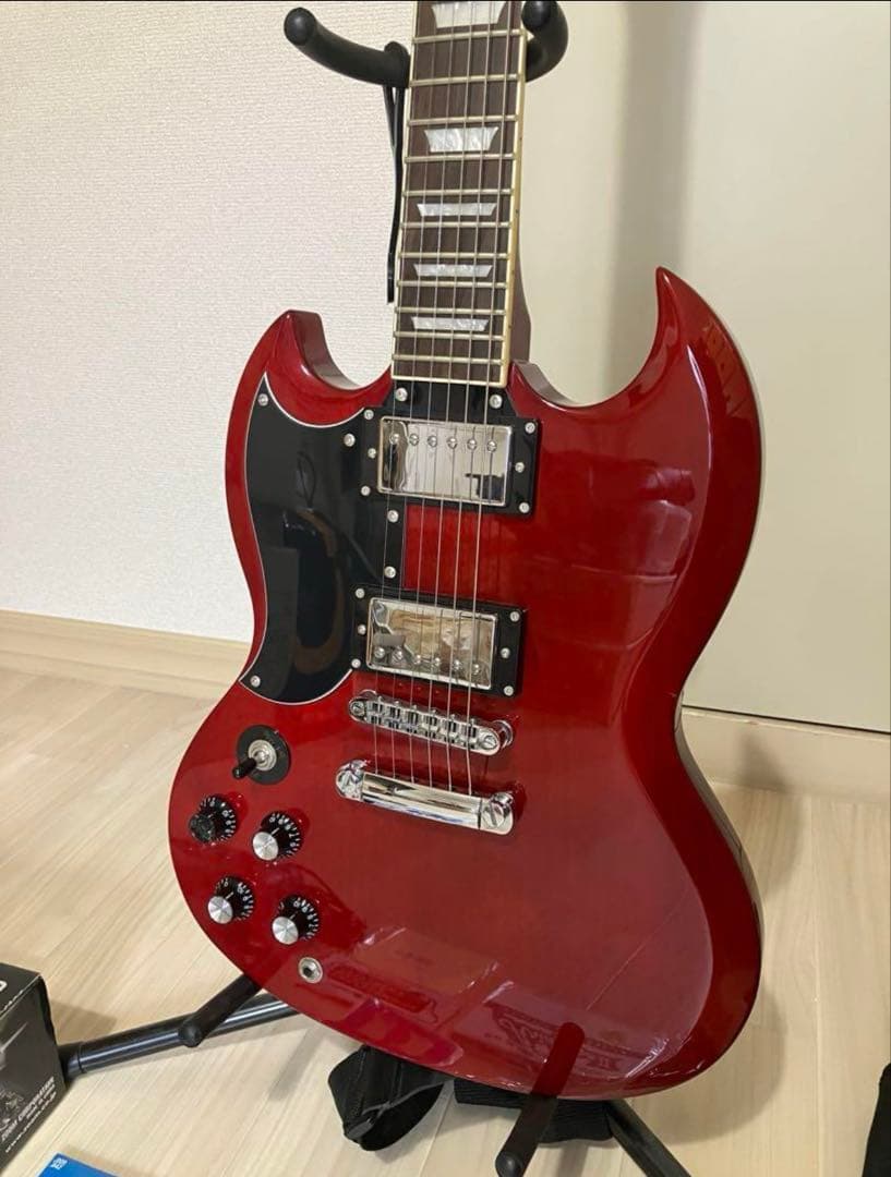 Blitz SGスタイル エレキギター レッド 左利き