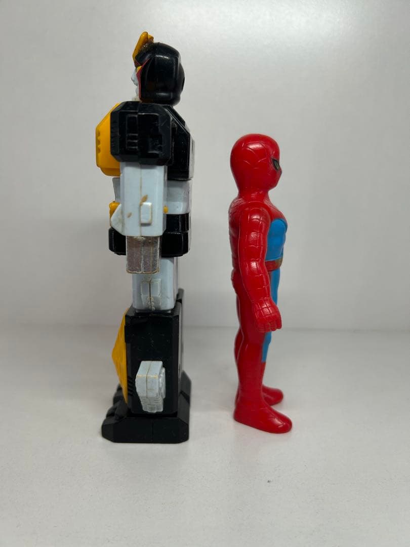ポピー　スパイダーマン レオパルドン　セット　当時物　東映　ソフビ　プラデラ