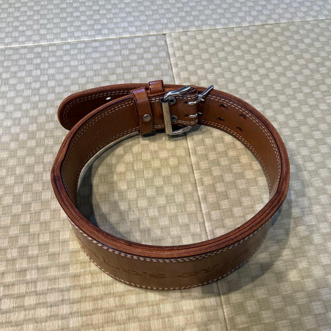 ゴールドジム パワーベルト　レザー