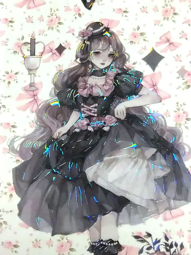 J1090＃暗夜莉莉丝(贝壳光)一木一横切り売り海外人物マステ女の子