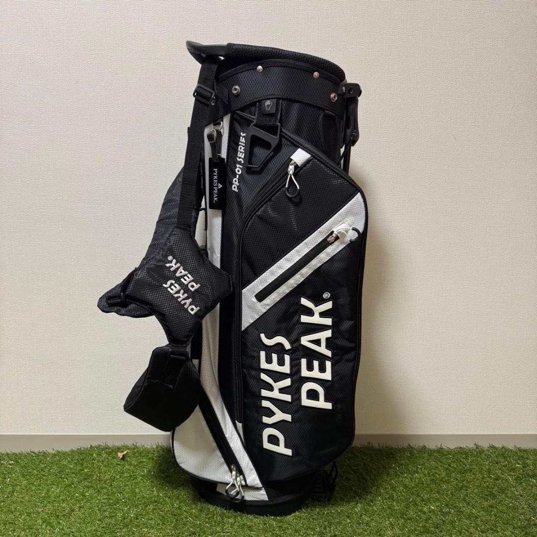 美品 PYKES PEAK パイクスピーク スタンド式 キャディバッグ
