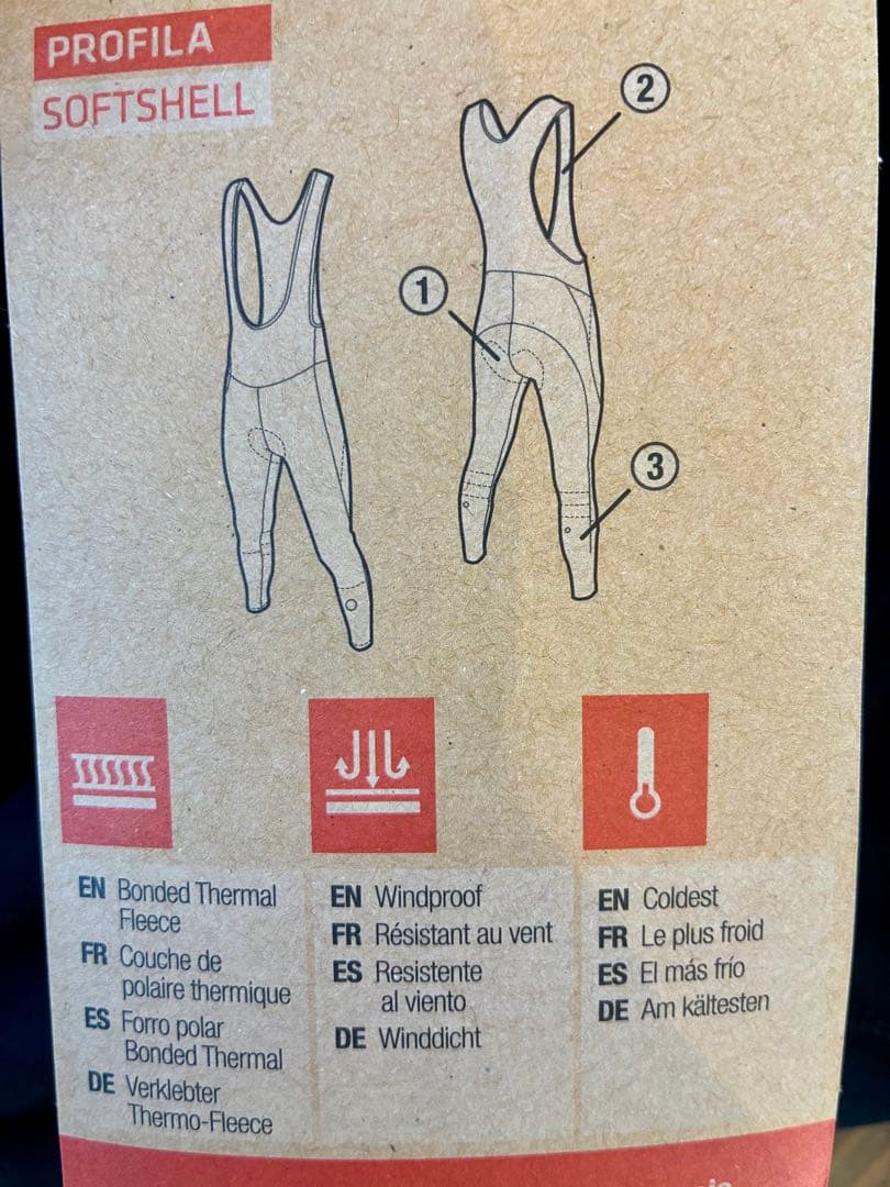 【新品未使用】極寒向/防風/裏起毛ビブタイツ 日本サイズS