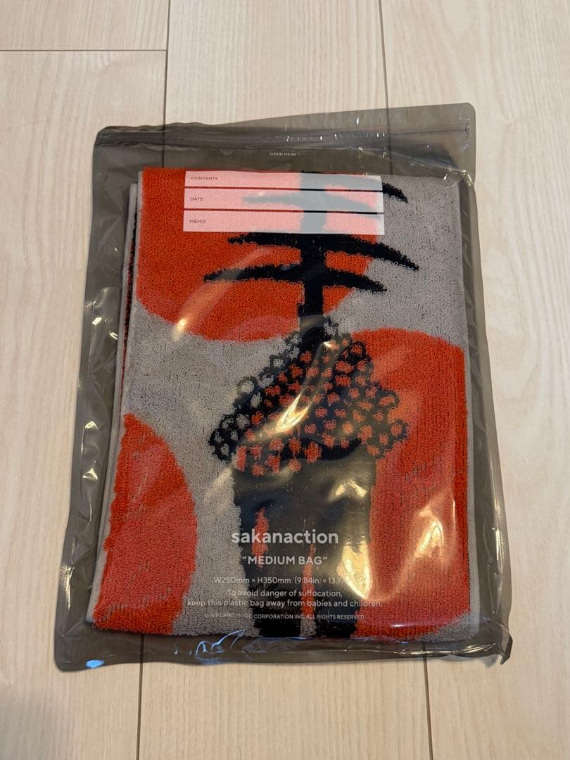 サカナクション \"Tシャツ(Lサイズ)、タオル、メッシュバッグ 3点セット\"