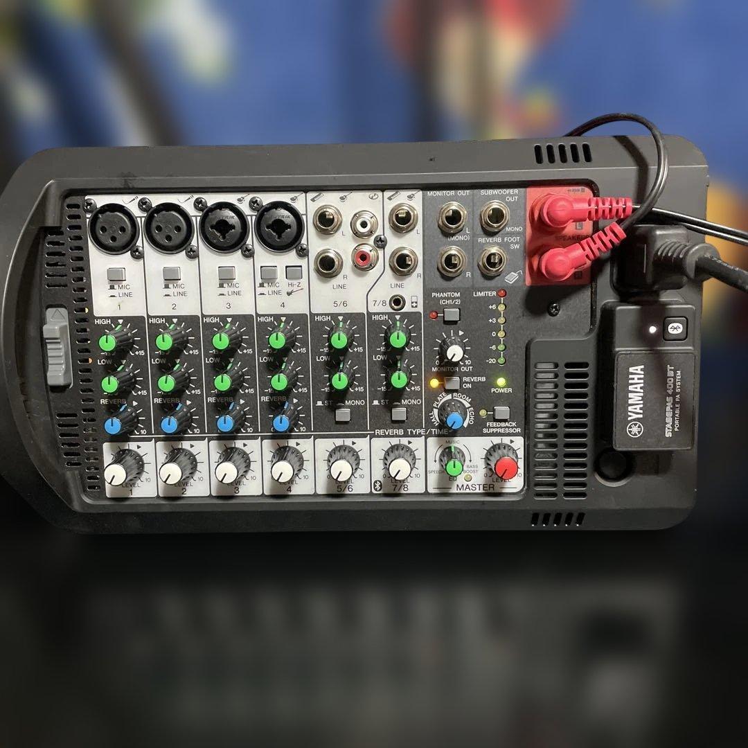 美品 YAMAHA STAGEPAS400BT スタンド マイクセット