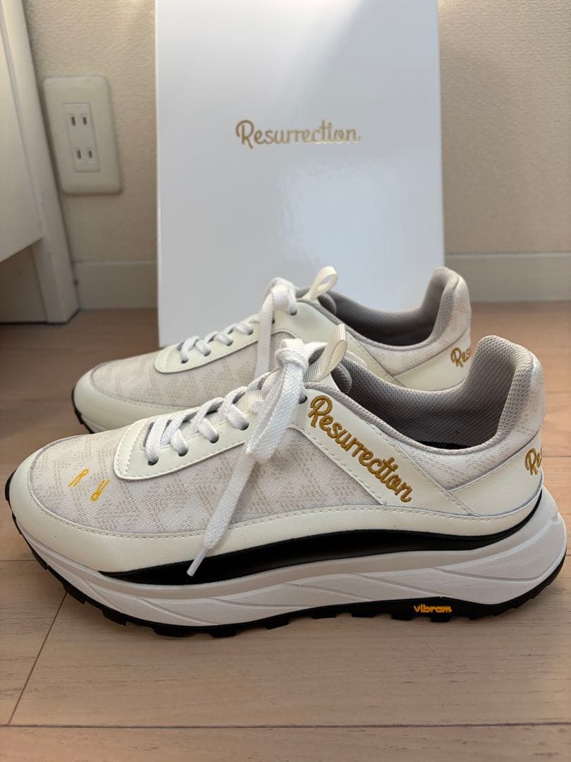 レザレクション シューズ スラッシュ モノホワイト 新作 26cm