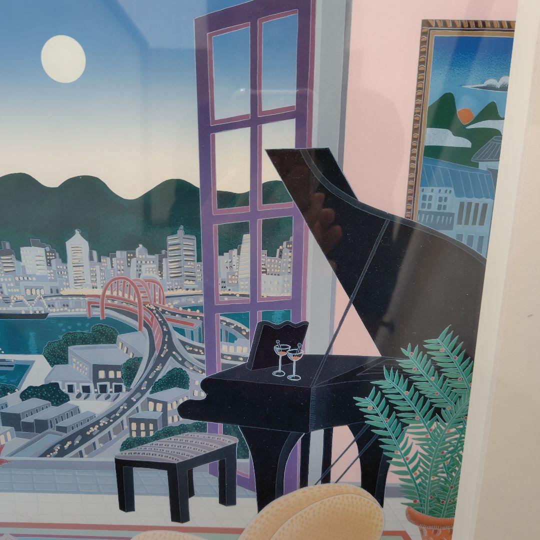 THOMAS McKNIGHT KOBE, JAPAN　神戸の夜景　額付　額装済