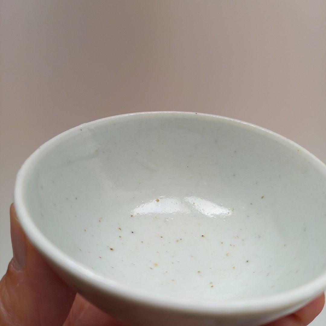 李朝　白磁　盃　猪口　古玩　骨董　アンティーク　古道具