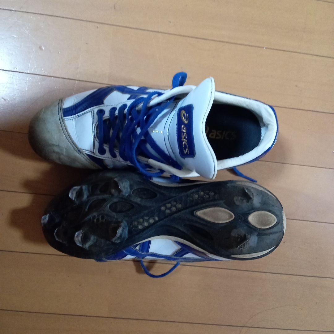 asics 野球オーダースパイク ホワイト/ブルー　27.0