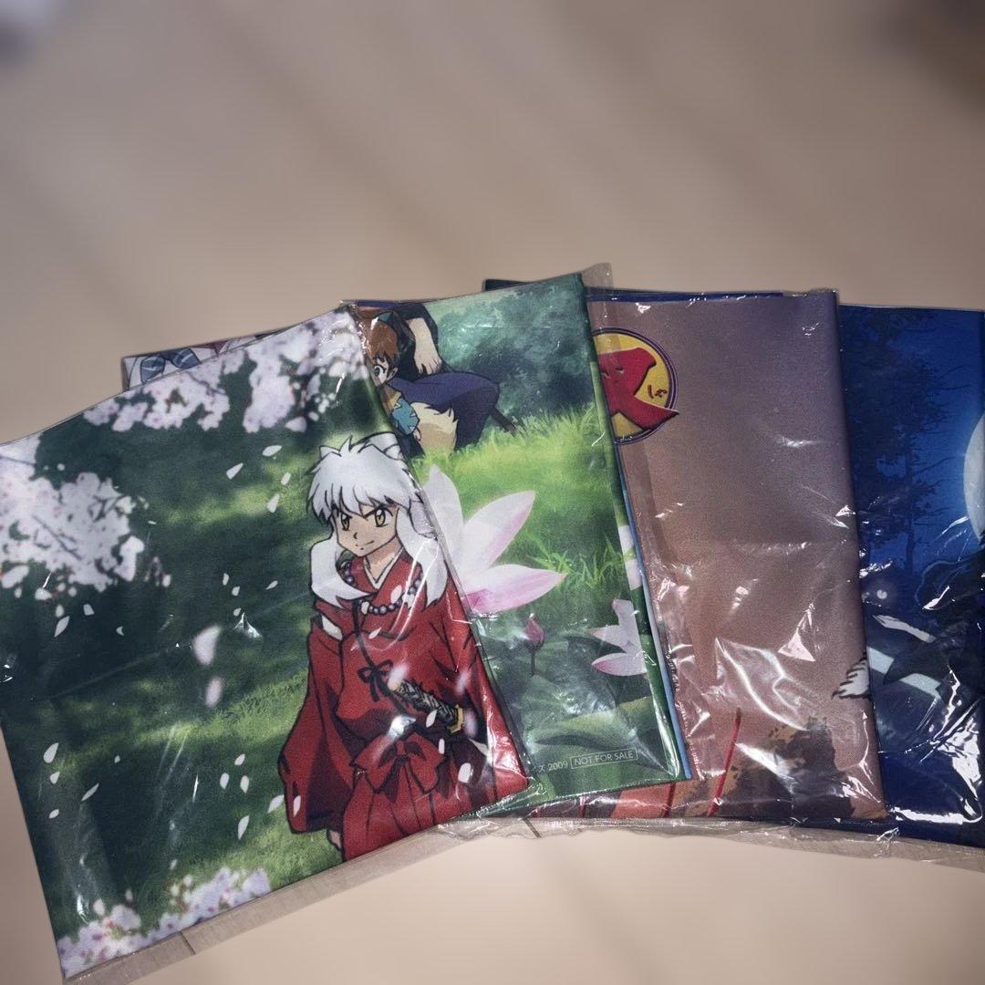 【新品未開封】犬夜叉　缶バッジ　布ポスター　Blu-ray特典