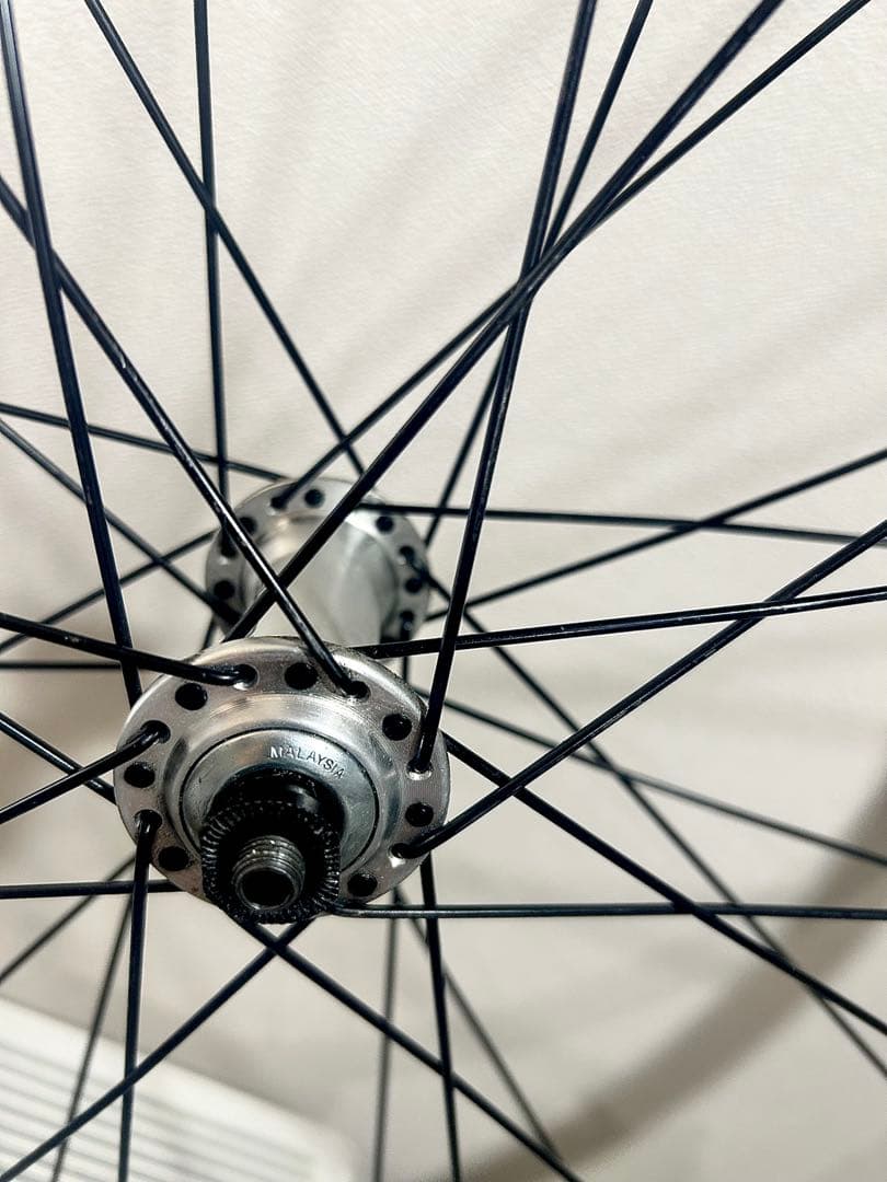 【Bianchiビアンキ】純正limitedホイール前輪◆貴重なカッコいい白リム