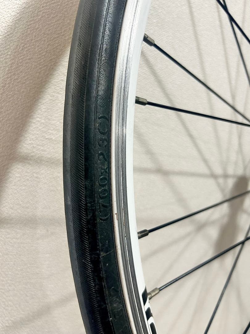 【Bianchiビアンキ】純正limitedホイール前輪◆貴重なカッコいい白リム