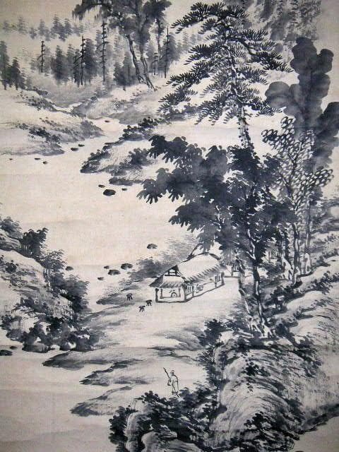 ♥掛軸　成木 星洲 　山水画　掛け軸　骨董品