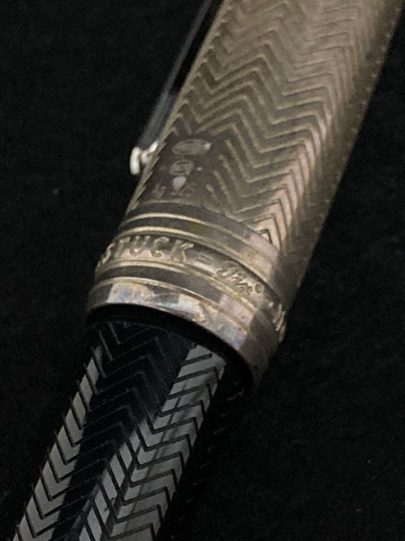 モンブラン 万年筆 ソリテール 146 ドゥエ シルバーバーリー ペン先18K