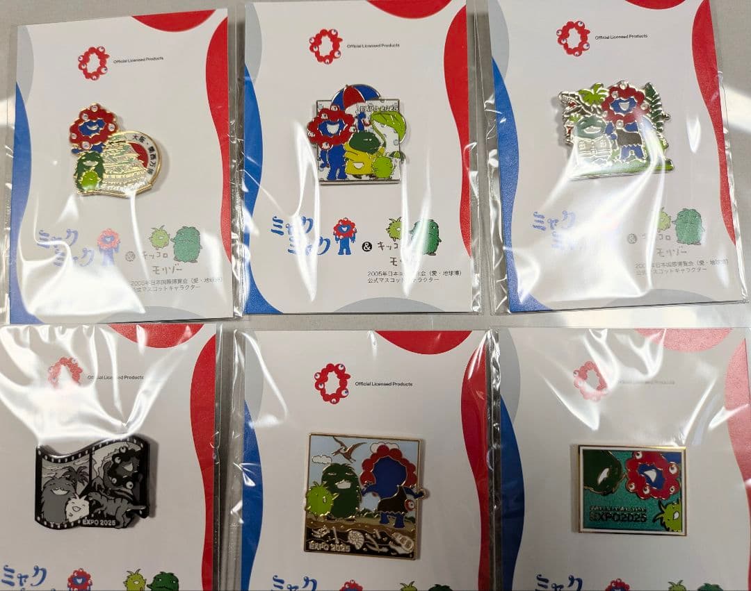 完売品　ミャクミャク モリゾーキッコロ ピンバッジ6点 EXPO2025 万博