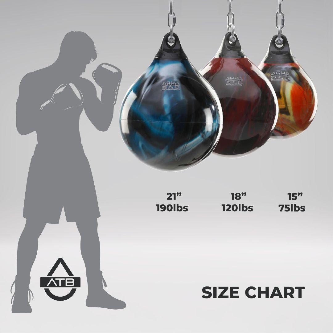 Aqua bag サンドバッグ 21インチ　青×黒　86kg
