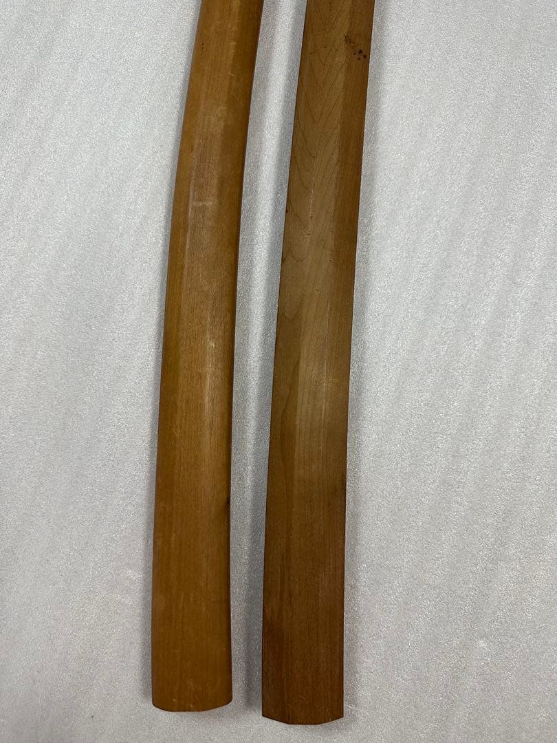 模造刀 白鞘 打刀 脇差 2点セット 鞘付き長さ約68/101cm 26A28