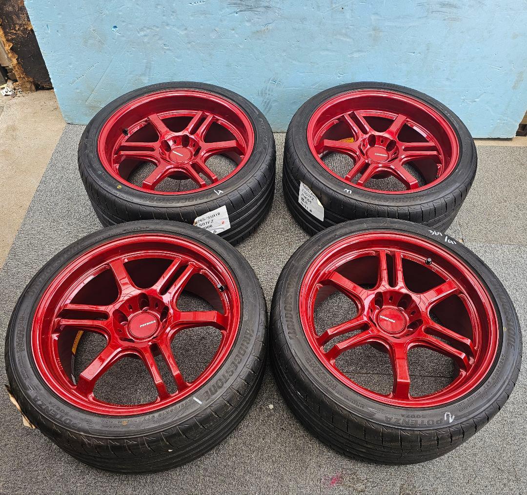 ブリヂストン ポテンザ RW006 希少 軽量 鍛造FORGED18インチ9.5