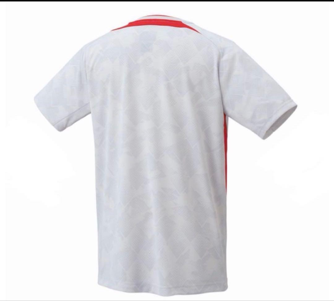 YONEX バドミントンシャツ ホワイト/レッド