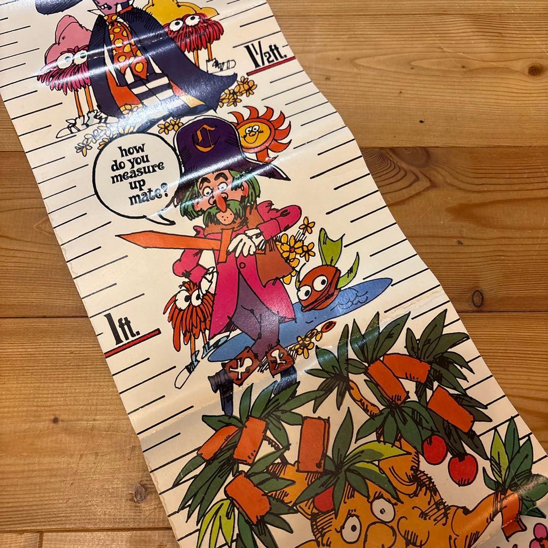 1971年　マクドナルドランド　キャラクター　身長計　ポスター　イービルグリマス