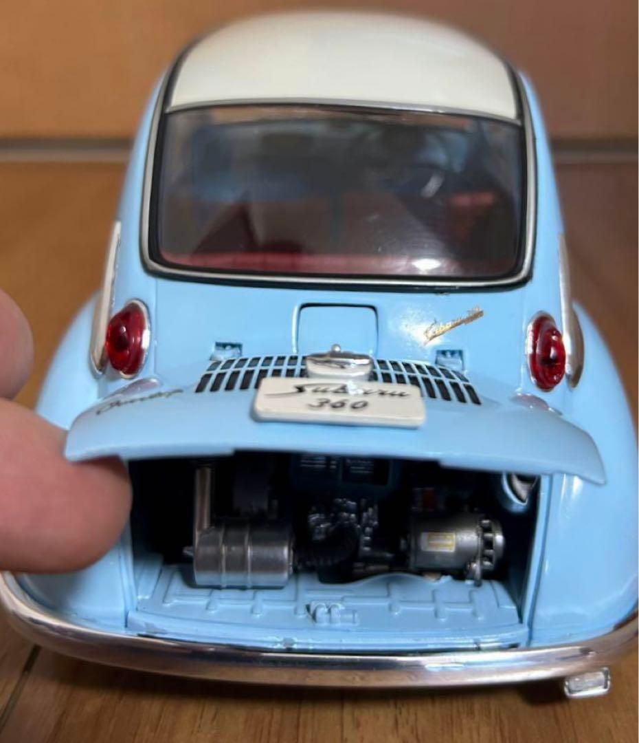 の*ー様 エブロSubaru 360 水色 ミニカー1/12