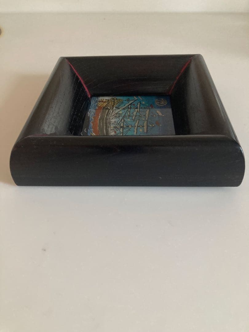 渡辺俊明　ガラス絵　南蛮船