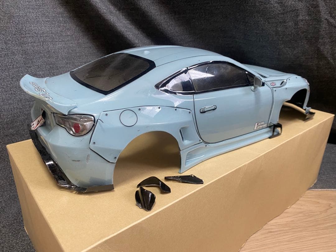 ラジコンタミヤ86ボディ アディクションワイドボディキットインナーライトカバー付